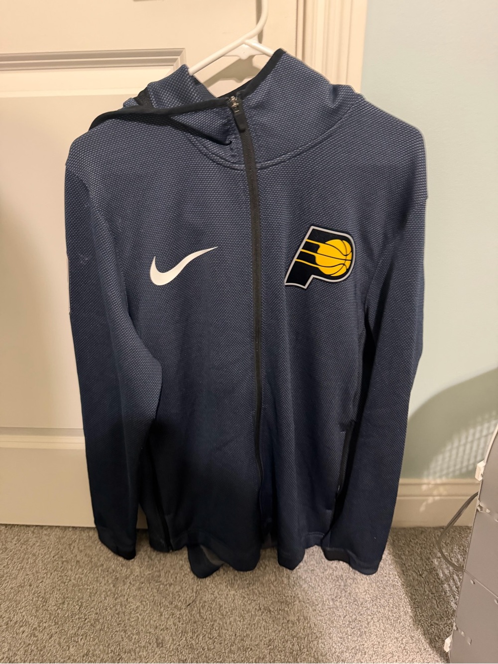 Nike Kids Navy Full-Zip Hoodie with Pacers Logo